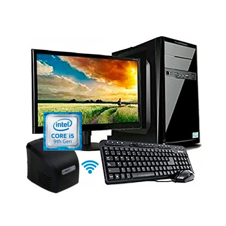 BUNDLE PC 9GI5-PSC INTEL CORE I5 9400 4.1GHZ, 1TB + 240GB SSD, 8GB, MONITOR 19.5", TECLADO, MOUSE Y REGULADOR