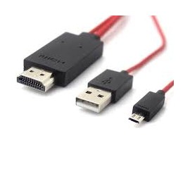 CABLE MANHATTAN MHL DE MICRO USB A HDMI CON USB-A PARA ALIMENTACION