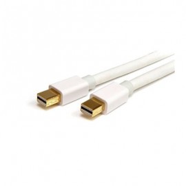 CABLE MINI DISPLAY PORT 1.2 MACHO-MACHO, 4K, 60HZ, 2MTS, BLANCO, MDPMM2MW