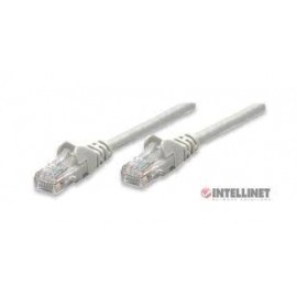 CABLE PATCH INTELLINET CAT5E UTP 100% COBRE, RJ-45 MACHO - RJ-45 MACHO, 2 METROS, GRIS, 318976