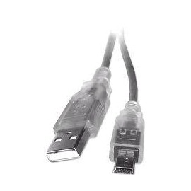CABLE USB 2.0 A MINI B 1.8M PLATA 333412