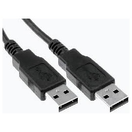 CABLE USB BROBOTIX USB A- USB A, V2.0, .90MTS, NEGRO, 206823
