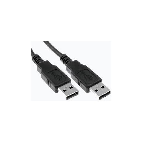 CABLE USB BROBOTIX USB A- USB A, V2.0, .90MTS, NEGRO, 206823