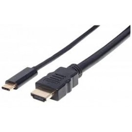 CABLE USB MANHATTAN USB-C MACHO A HDMI MACHO, 4K, 30HZ, 2.0M, 151764