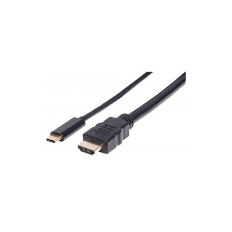 CABLE USB MANHATTAN USB-C MACHO A HDMI MACHO, 4K, 30HZ, 2.0M, 151764