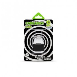 CARGADOR BROBOTIX DE PARED, USB, 2 PUERTOS, 161264N, NEGRO