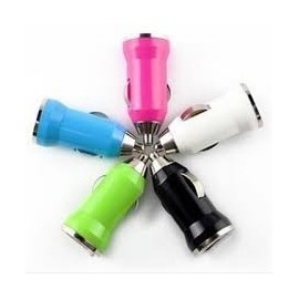 CARGADOR GINGA PARA AUTO VARIOS COLORES
