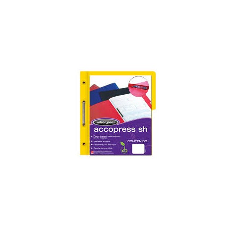 CARPETA ACCO PRESS MC P4552 CARTA AMARILLO C/10