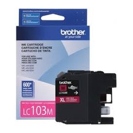 CARTUCHO BROTHER LC103M XL MAGENTA 600 PAGINAS