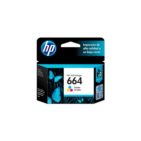 CARTUCHO HP 664 F6V28AL, 100 PAG, TRICOLOR