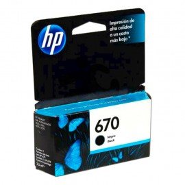 CARTUCHO HP 670 CZ113AL NEGRO