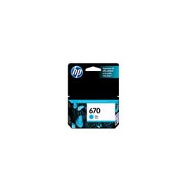CARTUCHO HP 670 CZ114AL CYAN