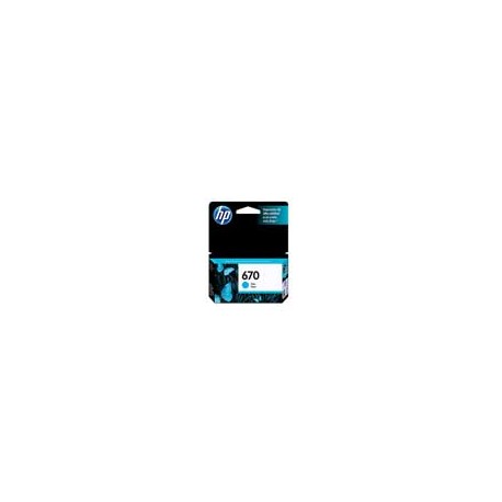 CARTUCHO HP 670 CZ114AL CYAN