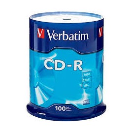 CD VERBATIM R 52X 80 MIN 700MB C/100 94554