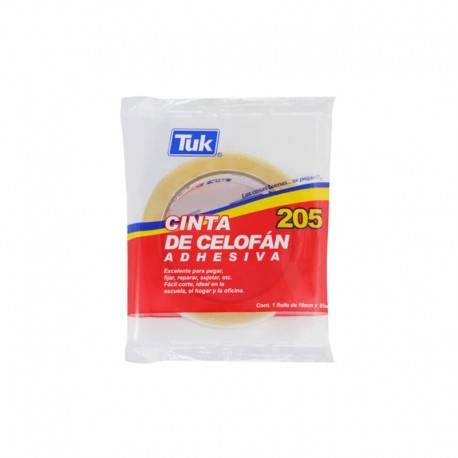 CINTA ADHESIVA TUK 18MM X 65M 205