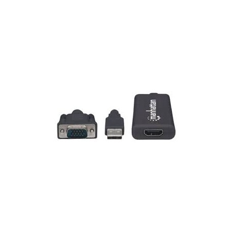 CONVERTIDOR MANHATAN VGA+AUDIO USB A HDMI 152426