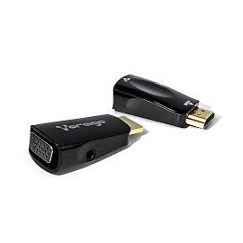 CONVERTIDOR VORAGO ADP-208 HDMI MACHO A VGA HEMBRA CON SALIDA DE AUDIO