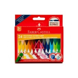 CRAYONES FABER JUMBO GRIP C/24