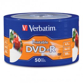 DVD-R VERBATIM 4.7GB 16X IMPRIMIBLE TORRE C/50 97167
