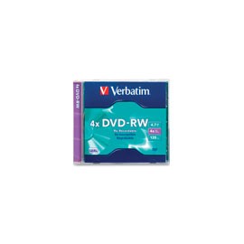 DVD-RW VERBATIM 4.7GB 4X C/CAJA 94836