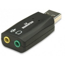 ADAPTADOR MANHATTAN SONIDO EXTERNO 5.1 USB A AUDIO 150859