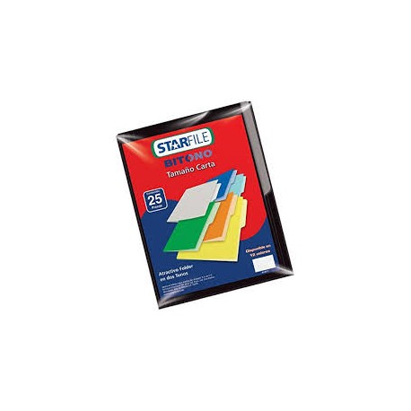 FOLDER MAPASA BITONO CARTA NEGRO C/25 PH0078