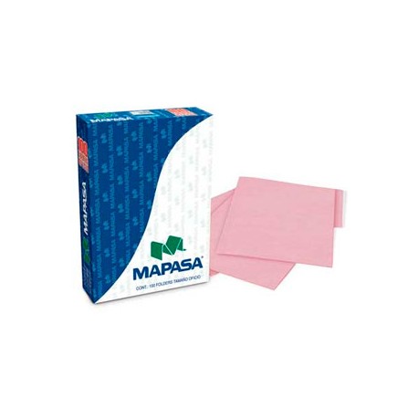 FOLDER MAPASA ROSA CARTA C/100