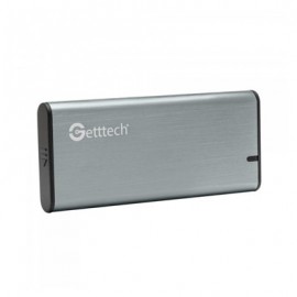 GABINETE GETTTECH PARA SSD M.2, SATA, USB TIPO-C, ALUMINIO, GCE-M231-01