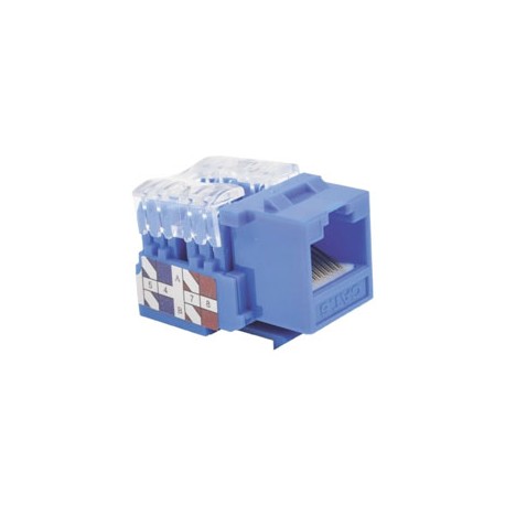 JACK LINKEDPRO UTP CAT6 TIPO IDC DUAL AZUL LPKJ601BU