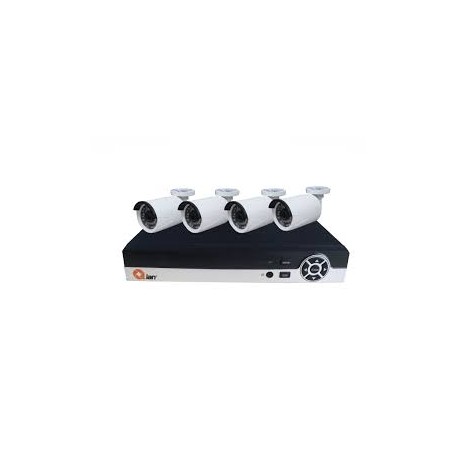 KIT DE VIGILANCIA QIAN YAO 4 CAMARAS/4 CANALES PENTAHIBRIDO 1080P HD METAL QKC4D41903