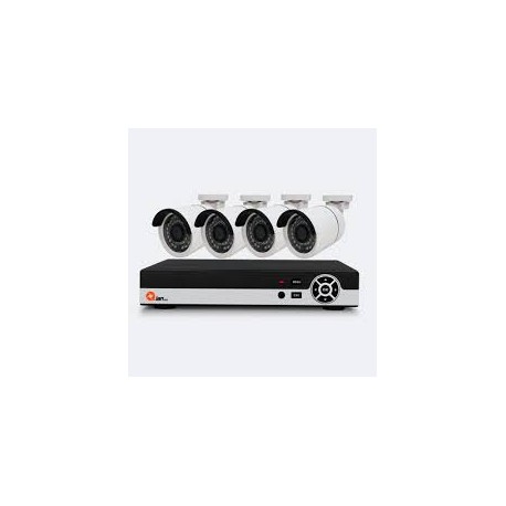 KIT DE VIGILANCIA QIAN YAO 4 CAMARAS/4 CANALES PENTAHIBRIDO 720P HD METAL QKC4D41902