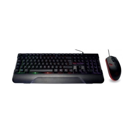 KIT GAMER BALAM RUSH TECLADO Y RATON DEMTRIX, USB, LED, NEGRO BR-931373