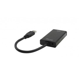 ADAPTADOR VORAGO HDMI H - USB M 3.0 FULL HD NEGRO, ADP-204