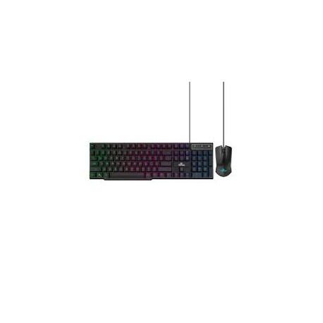 KIT GAMER YEYIAN TECLADO Y RATON PHOENIX SERIES 2000, NEGRO, ALAMBRICO LED RGB YKP-20704