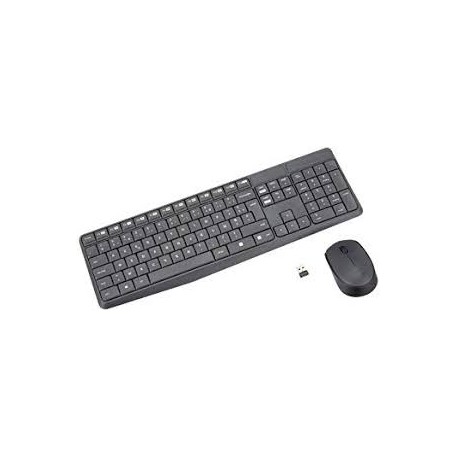 KIT TECLADO/RATON LOGITECH MK235 INALAMBRICO, NEGRO