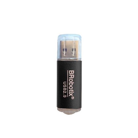 LECTOR DE MEMORIA BROBOTIX USB 2.0 345673N PARA MICROSD NEGRO