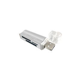LECTOR USB BROBOTIX TODO EN UNO METALICO PLATA 180420P