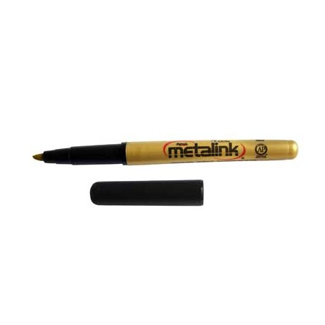 MARCADOR AZOR METALINK PERMANENTE DORADO