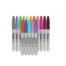 MARCADOR PERMANENTE SHARPIE PARA CD'S VARIOS COLORES