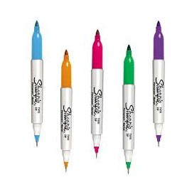 MARCADOR SHARPIE TWIN 2 EN 1 VARIOS COLORES  27008616183