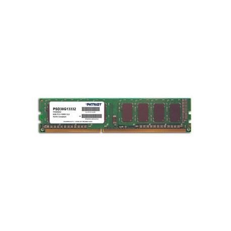 MEMORIA PATRIOT SIGNATURE DDR3, 1333MHZ, 8GB, NON-ECC, CL9, PSD38G13332