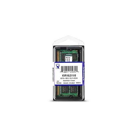 MEMORIA SODIMM KINGSTON 8GB DDR3L 1600MHZ KVR16LS11/8