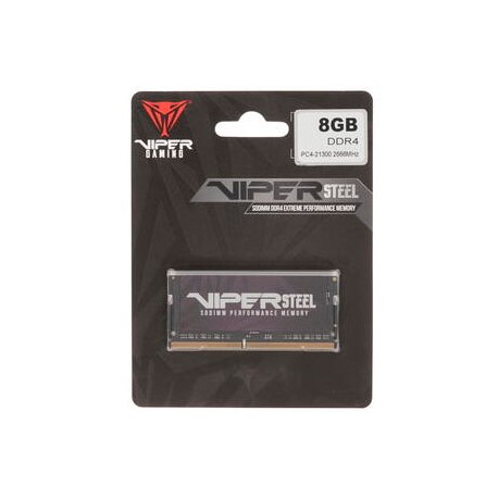 MEMORIA SODIMM PATRIOT VIPER STEEL 8GB DDR4 2666MHZ CL18 PVS48G266C8S