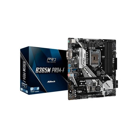 MOTHERBOARD ASROCK B365M PRO4-F MICRO ATX S-1151 64GB DDR4 HDMI INTEL 90-MXBB30-A0UAYZ