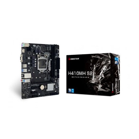 MOTHERBOARD BIOSTAR H410MH S2, MICRO ATX, S-1200, INTEL H510, 64GB DDR4, HDMI, VGA