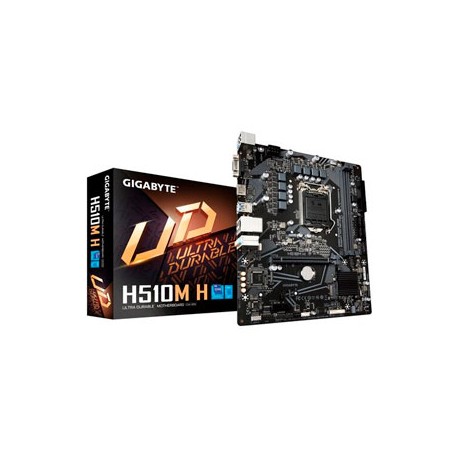 MOTHERBOARD GIGABYTE H510M H, SOCKET 1200, 2XDDR4, 2133/3200MHZ, HDMI, VGA, USB 2.0/3.2, 64GB, MICRO ATX