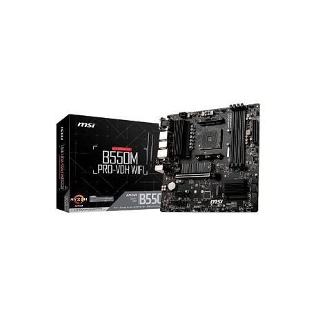 MOTHERBOARD MSI B550M-A PRO S-AM4 64GB DDR4 HDMI AMD, B550M-A PRO