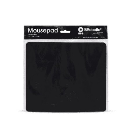 MOUSE PAD BROBOTIX LISO ULTRA DELGADO 24X20 CM NEGRO