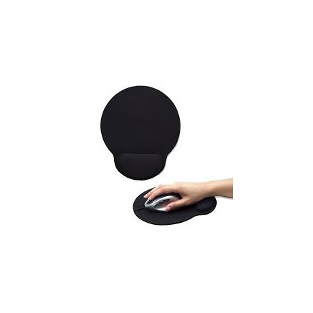 MOUSE PAD ERGONOMICO MANHATTAN DESCANSA MUÑECAS DE GEL, NEGRO, MAN-434362
