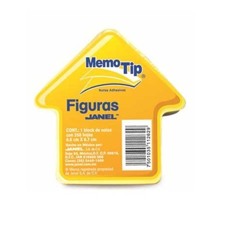 NOTAS ADHESIVAS MEMO TIP FLECHA 3X3 C/250
